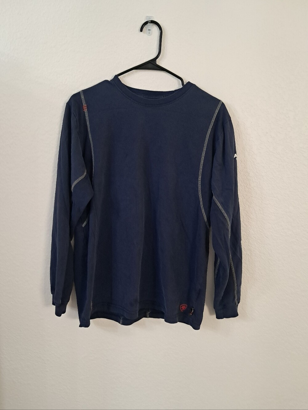 Ariat FR Cat2 2112 Long Sleeve Flame Resistant Navy 100% Cotton Workwear Men's M